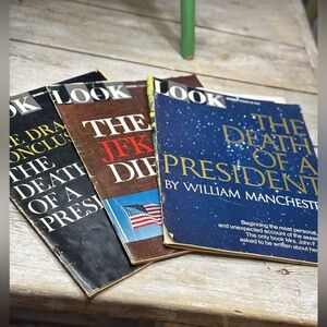 Three Vintage 1967 Look Magazines. Assassination of JFK | Collectible | History